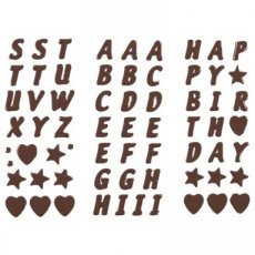 Letters en cijfers chocolade chocolade per 112