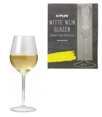 Witte wijn glazen kristalglas 40cl per 2